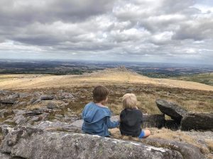 Atop a tor on Dartmoor