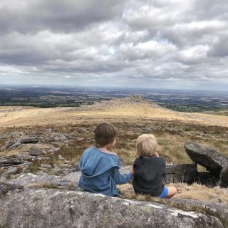 Atop a tor on Dartmoor